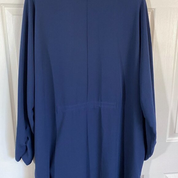 Lane Bryant - Navy Chiffon Open front Duster - Picture 12 of 15